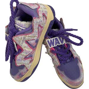 Repusen Wave Purple Sneakers Womens Size 7 American Retro Street Purple EUC 8148
